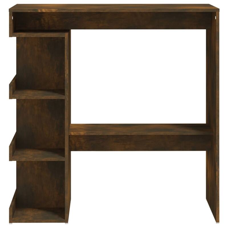vidaXL Bar Table with Storage Rack 39.4"x19.7"x40" Engineered Wood - 39.4" x 19.7" x 40"