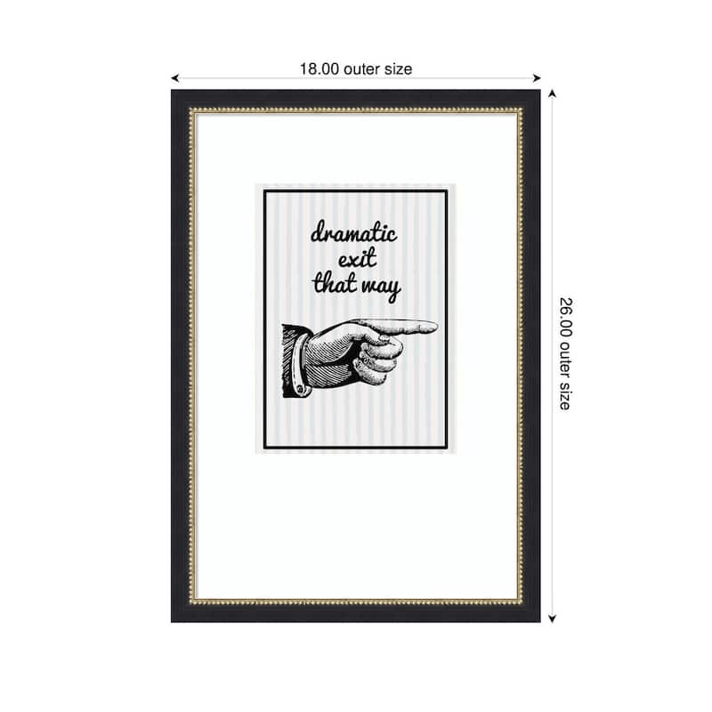 Kate and Laurel Dramatic Exit by Megan Ryan Framed Wall Art Print