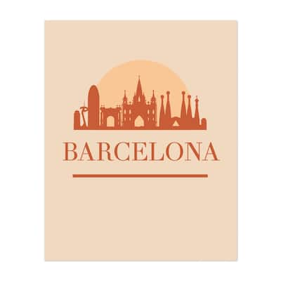 Barcelona Catalonia Spain Maps City Cityscape Love Art Print/Poster ...