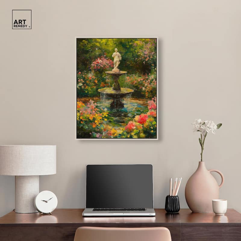 Poured Peace Canvas by Art Remedy