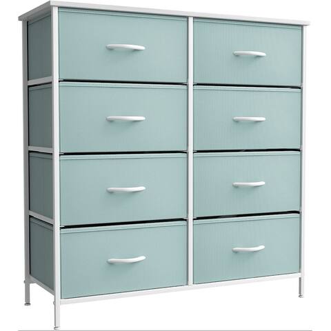 Sorbus Dresser w/ 8 Fabric Bin Drawers- Furniture Storage Chest for Kids Bedroom