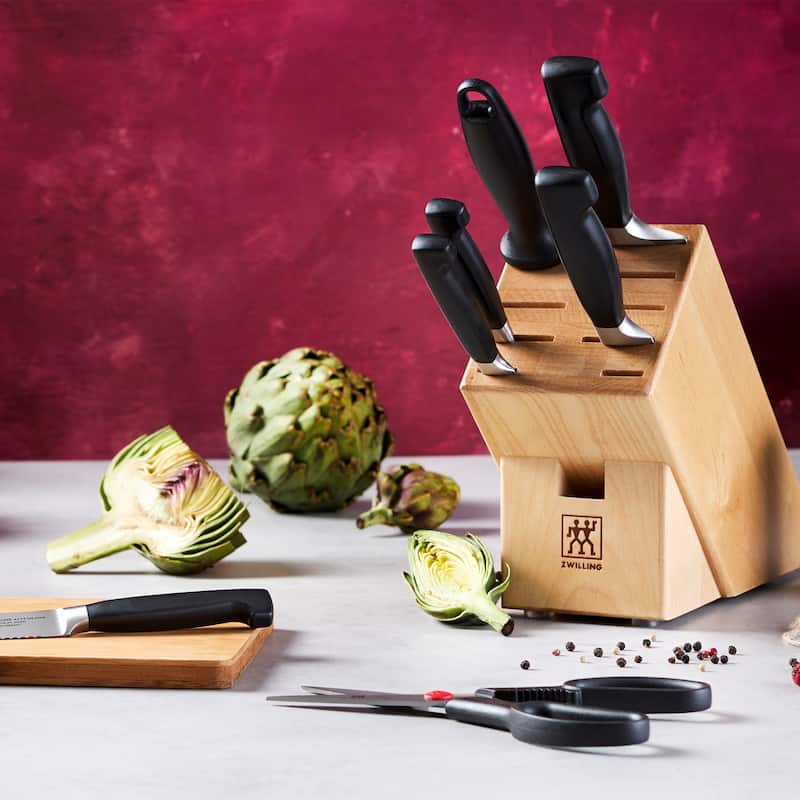 ZWILLING Four Star 7-pc Knife Block Set - Natural