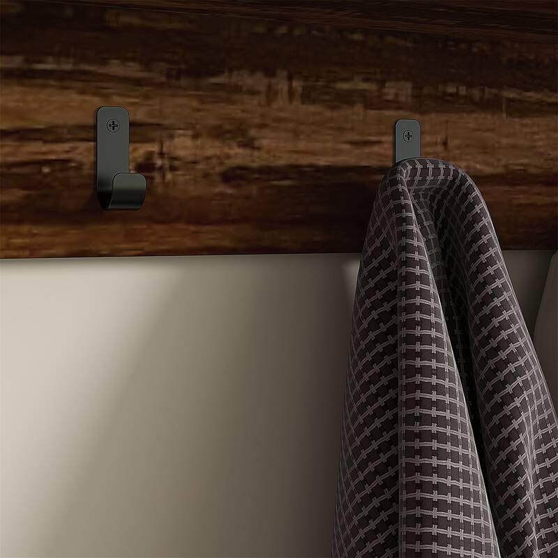 2-in-1 Coat Rack Shoe Bench Set
