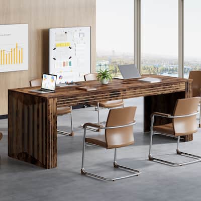79-Inch Extra Long Desk for 6-8 People,Conference Table for Office