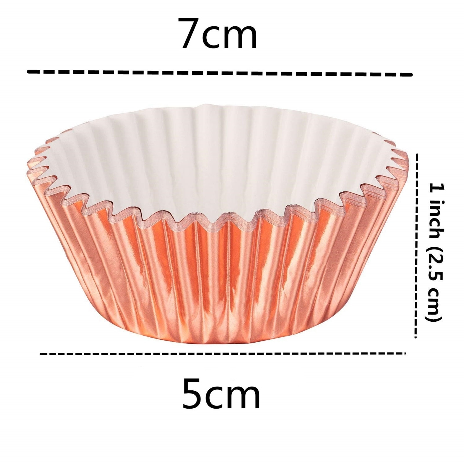 100Pcs Cake Cups GreaseProof Heat Resistant Aluminum Foil Cupcake Liners  Wrappers Baking Supplies - Bed Bath & Beyond - 36260755