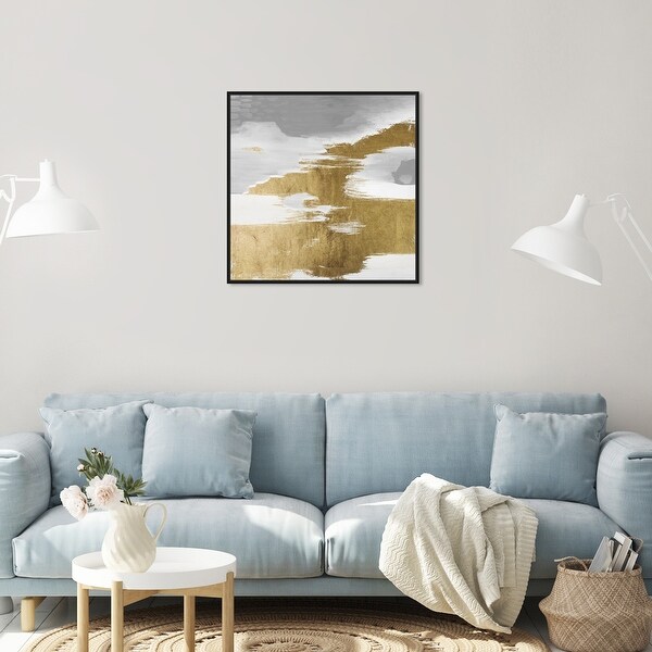 Oliver Gal Gold Heaven Abstract Wall Art Framed Canvas Print Paint Gold Gray Overstock 32480845 Angie's list service providers say gray paint is one of the most popular exterior paint colors of 2016. overstock com