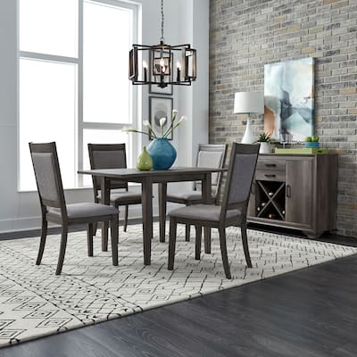 Copper Grove Tanners Creek Greystone Opt 5 Piece Drop Leaf Set