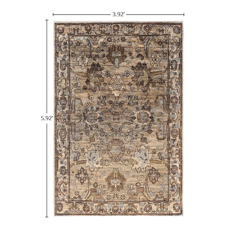 Serapi, One-of-a-Kind Hand-Knotted Area Rug - 3' 11" x 5' 11"