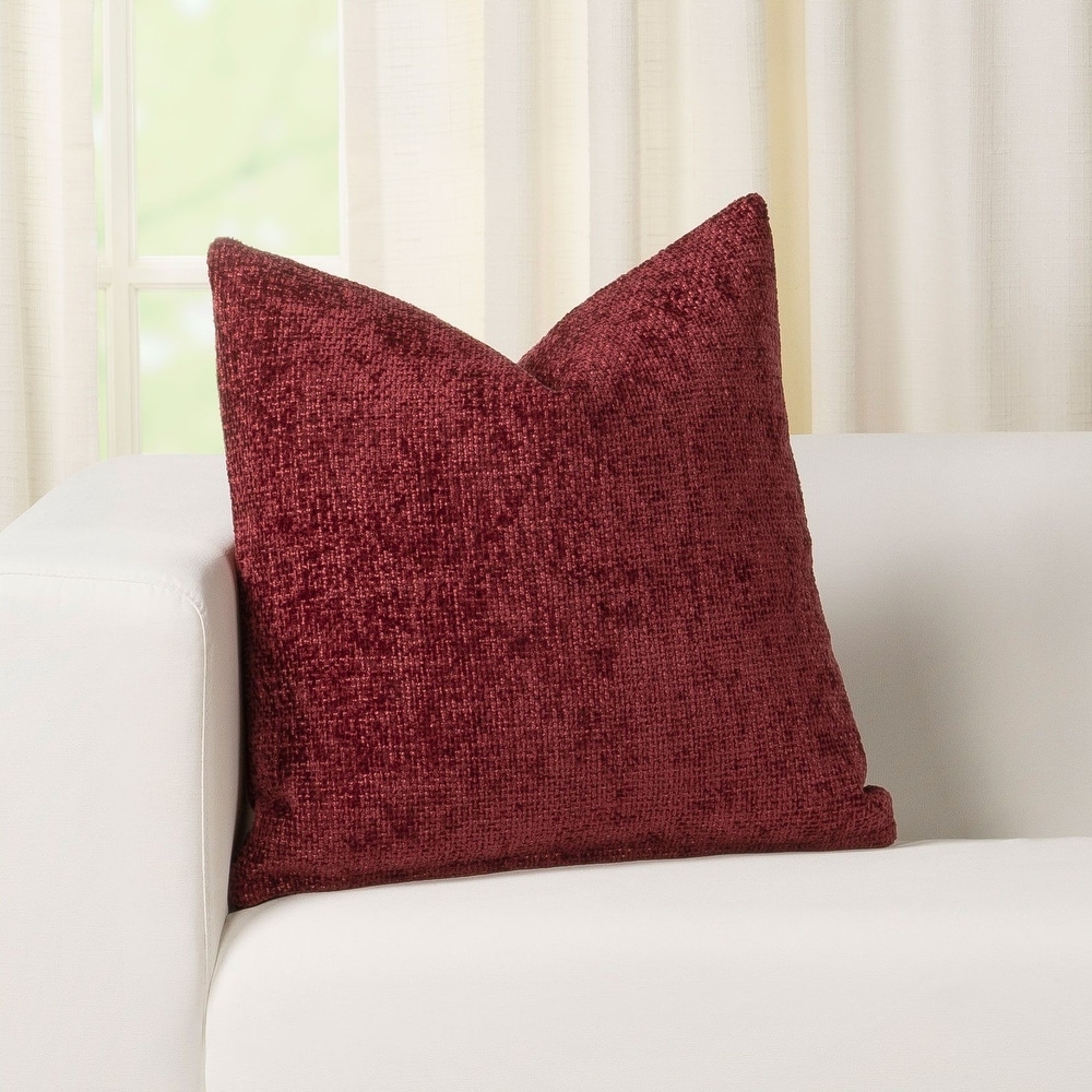 Red textured throw pillows online