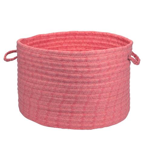 Solid Cotton Blend Fabric Basket
