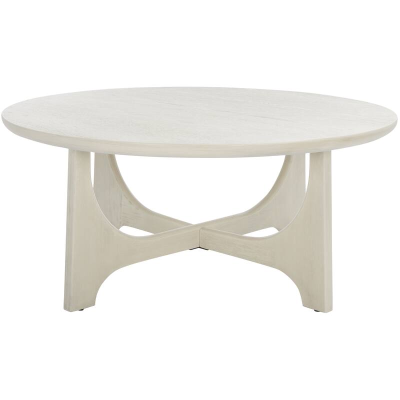 SAFAVIEH Couture Sasha Wood Round Coffee Table - 40 in. W x 40 in. D x 18 in. H