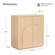 preview thumbnail 16 of 49, Spruce & Spring Modern Sideboard Buffet Cabinet with Wave Design