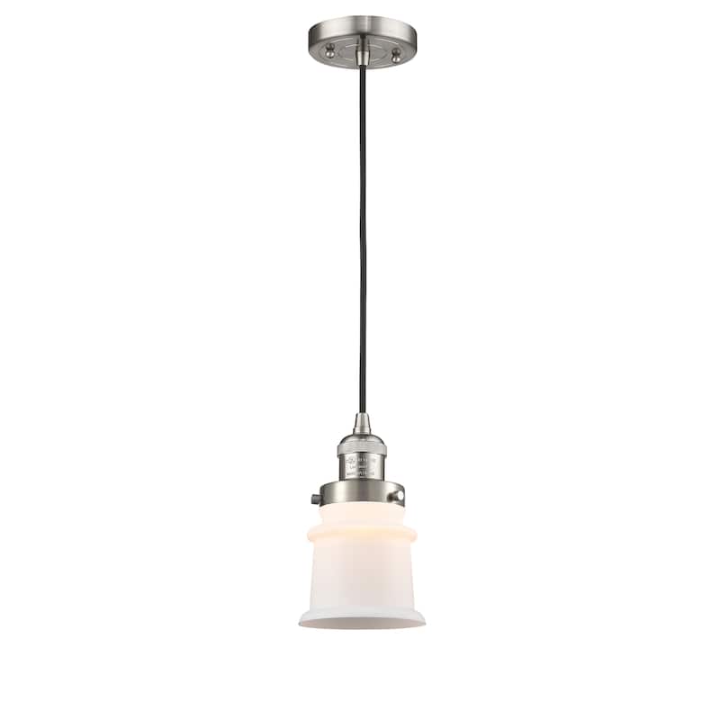 Innovations Lighting Franklin Restoration Canton - 1 Light 5" Cord Hung Mini Pendant