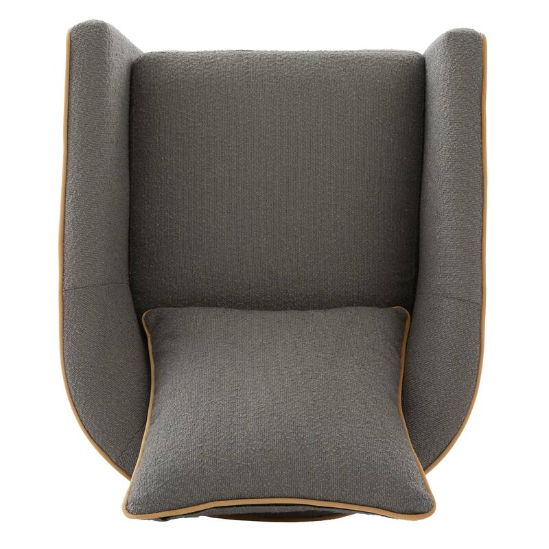 Swivel Accent Chair Upholstered Club Chair Barrel Sofa Chair for Living Room, Reading Corner, and Small Spaces