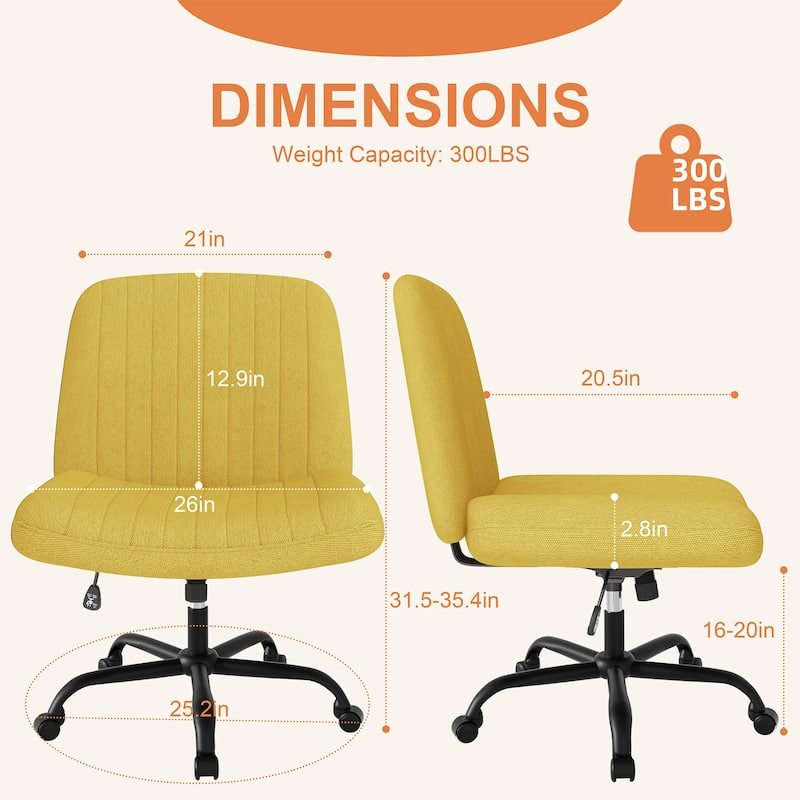 Futzca Swivel Office Ergonomic Chair with Adjustable Height & Tilt