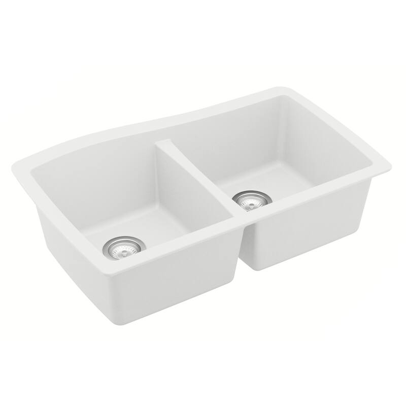 Karran Undermount Quartz Double Bowl Kitchen Sink