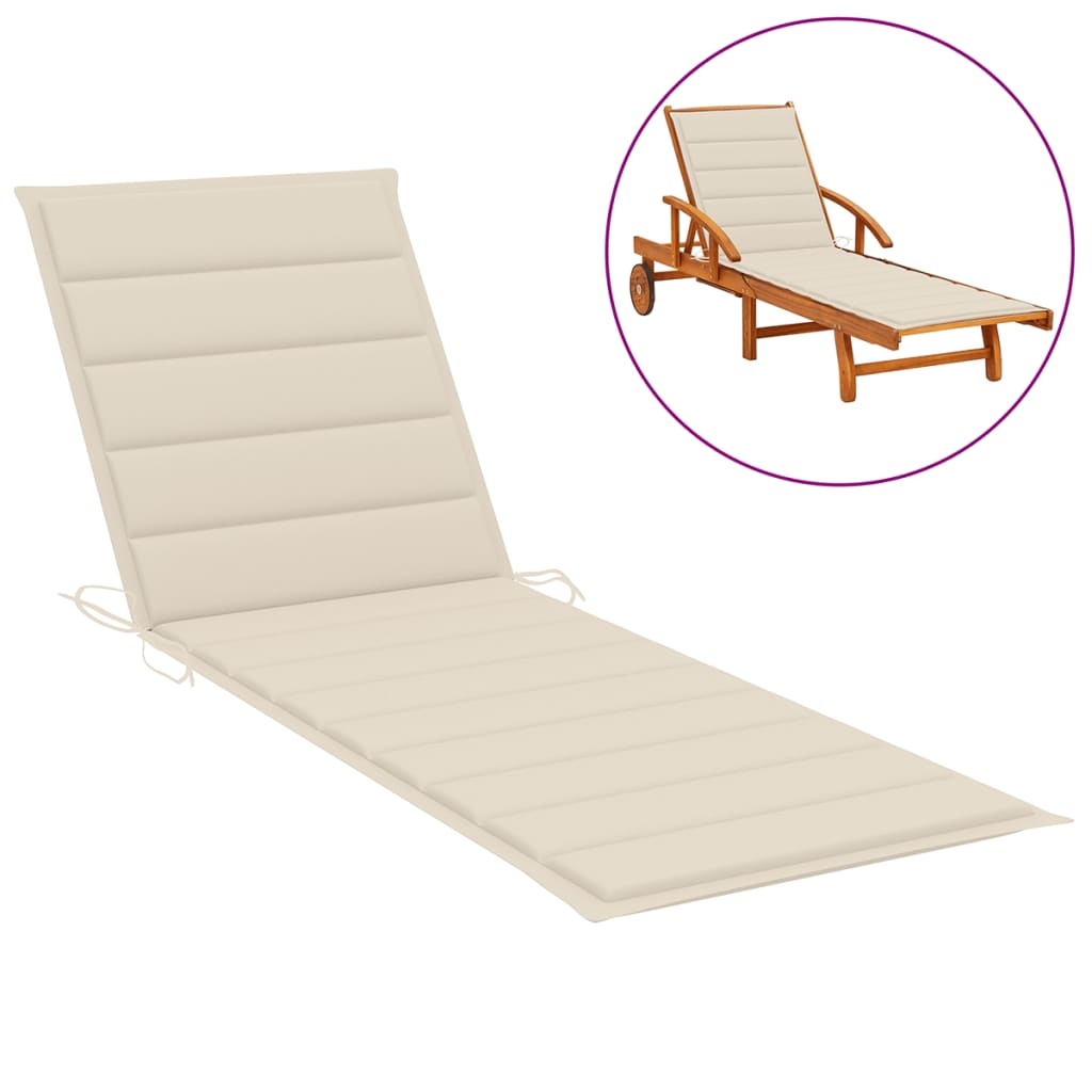 Sun lounger cushions hotsell cream