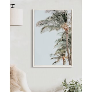 Kate and Laurel Sylvie Palm Trees Framed Canvas by Alicia Abla