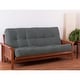 preview thumbnail 29 of 31, Porch & Den Guthrie 9-inch Thick Full-size Futon Mattress Full - Steel Grey