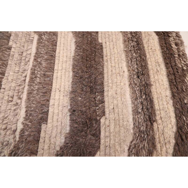 ECARPETGALLERY Hand-knotted Tangier Beige, Taupe Wool Rug - 4'11 x 7'9