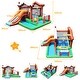 preview thumbnail 4 of 7, Kids Inflatable Bounce House Jumping Castle Slide Climber Bouncer with 550W Blower - Multi - 153.5''x 120''x 86.5''(L x W x H)