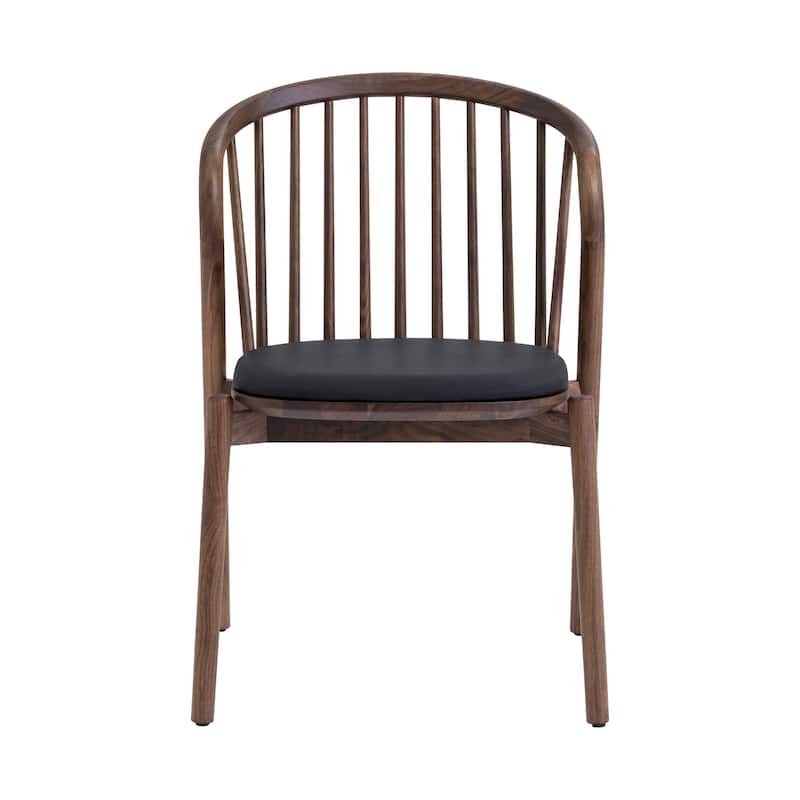 Echo Solid Wood and Faux Leather Dining Chairs - Set of 2