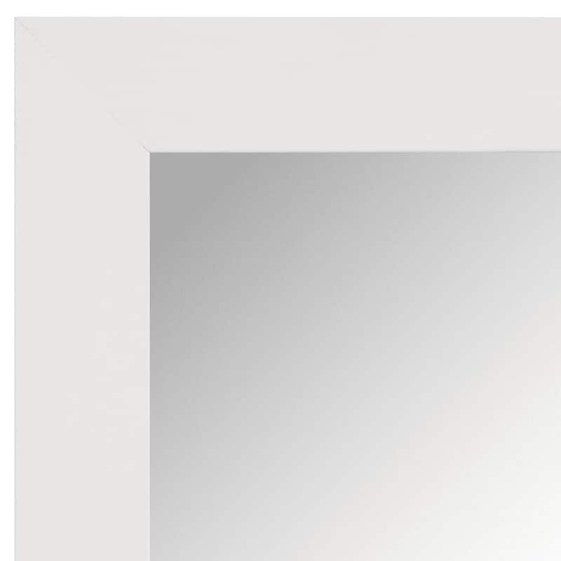 Frame My Mirror Rustic White Framed Wall Mirror, Pendleton Design