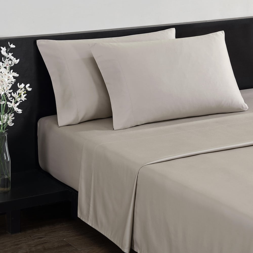 Vera Wang T800 Sateen Solid CVC Sheet Set