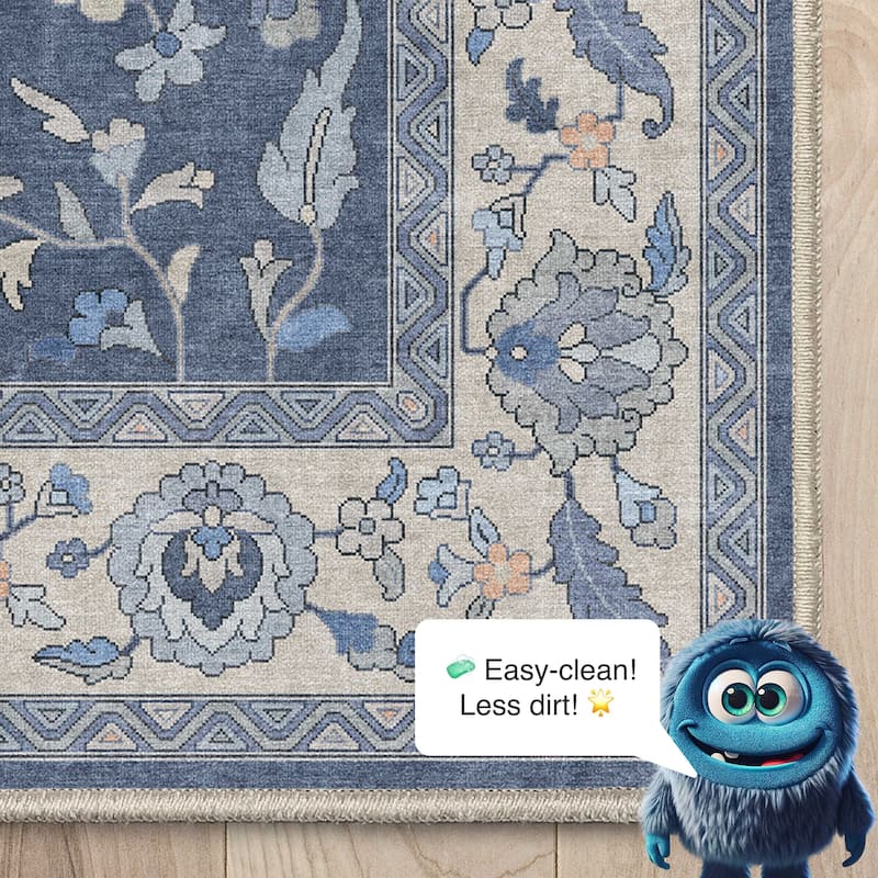 Well Woven Ushak Mardin Updated Traditional Boho Flat-Weave Area Rug