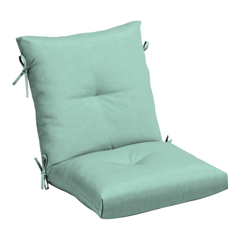 ARDEN Plush Blowfill Dining Chair Cushion 21 x 40 - Aqua Leala