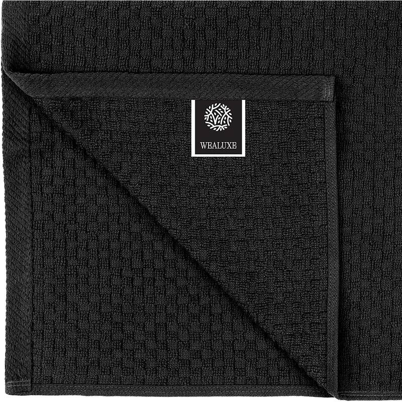 White Classic Dish Towel Set, 12 Pack Kitchen Dish Hand Towels 15x26 inch