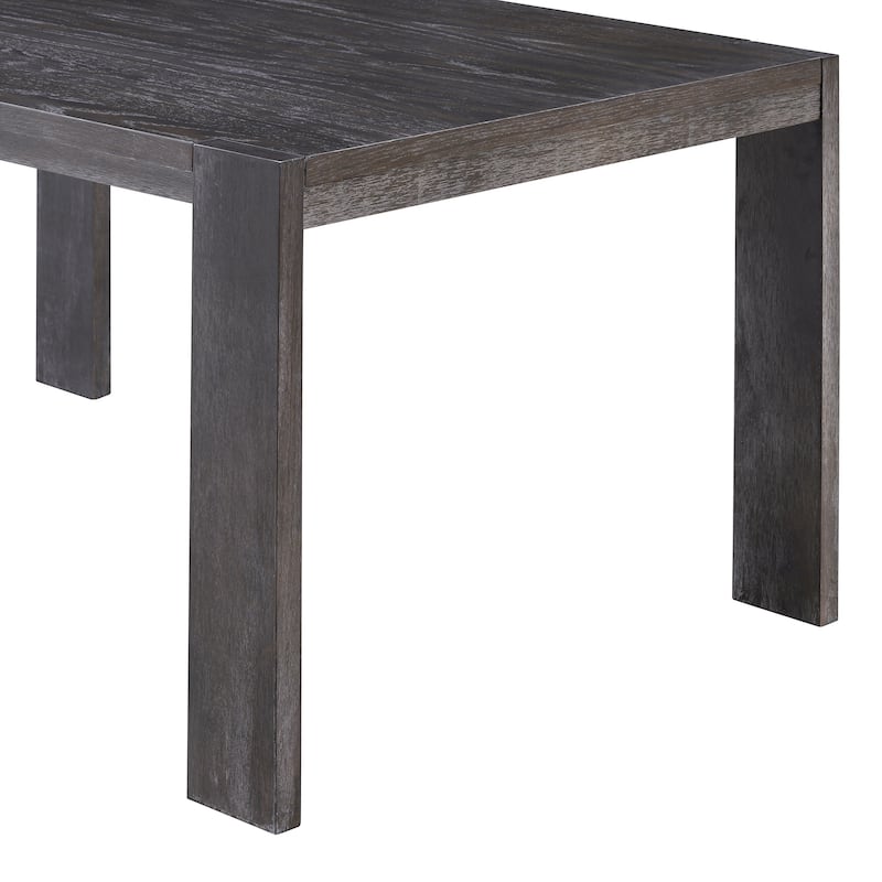 3-Piece Dining Table Set Espresso Breakfast Nook with 2 Dining Benches