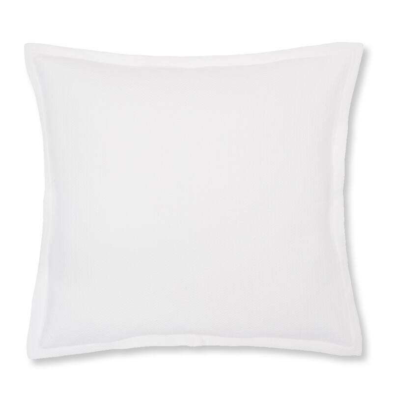 26" x 26" Monroe White Euro Sham