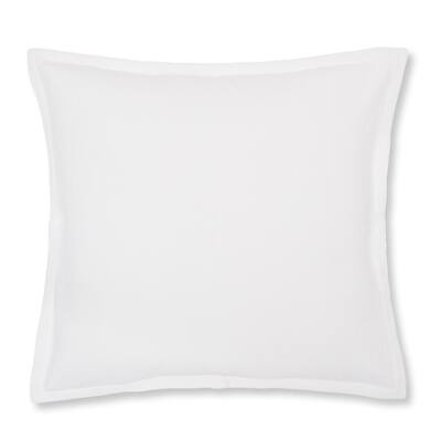 26" x 26" Monroe White Euro Sham
