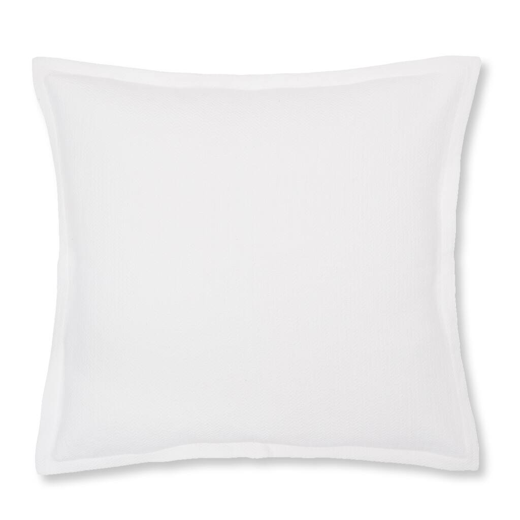 26" x 26" Monroe White Euro Sham