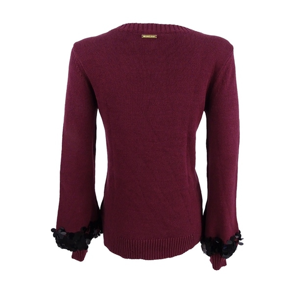 sequin cuff jumper