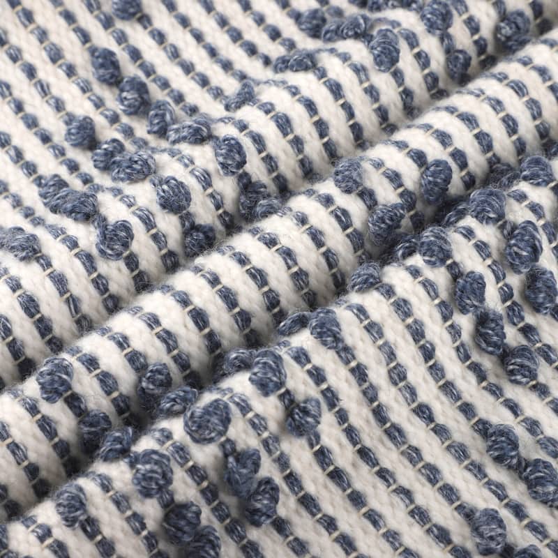 Sevita Farmhouse Geometric Hand-Woven Indoor/Outdoor Throw Pillow