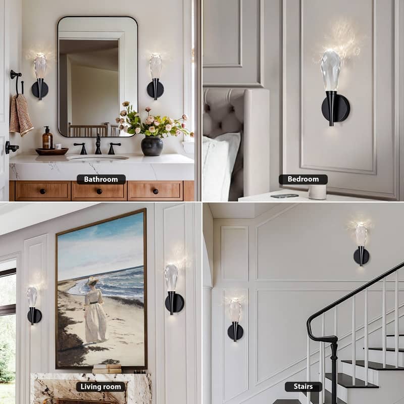 KAYLA 12 in. 1-Light Modern Gold LED Wall Sconce