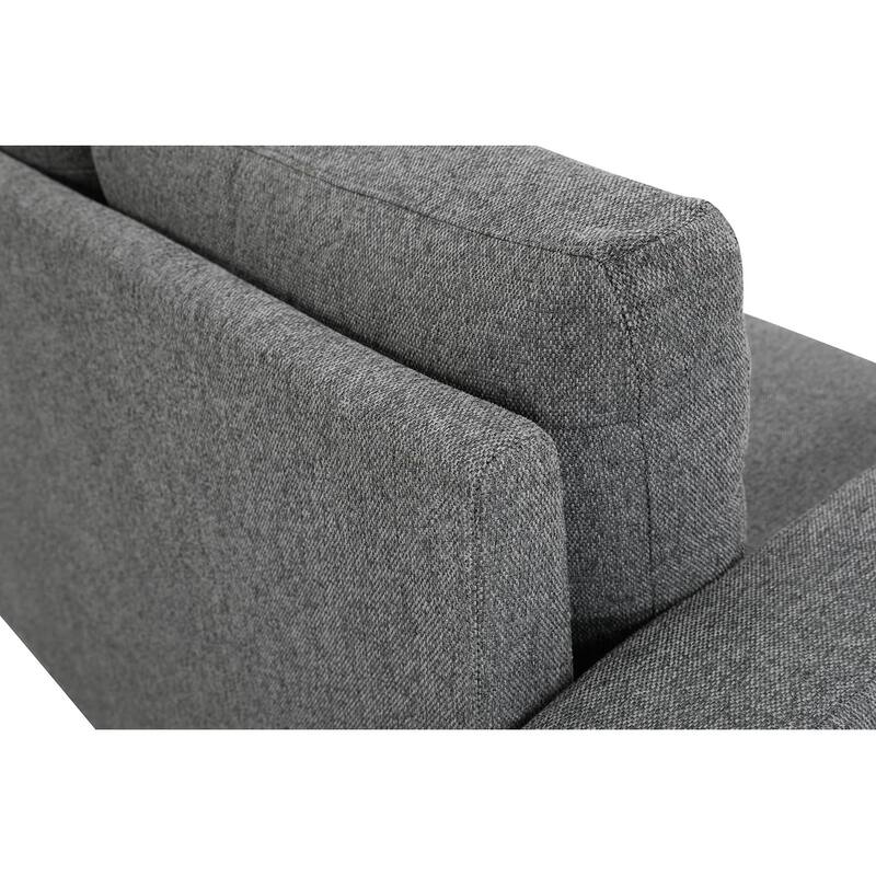 US Pride Furniture Miles 2 Piece Sofa and Loveseat Sets with Reversible Back Pillows Mid Century Modern Sofa