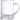 Majestic Gifts Inc. European 24 oz. Glass Mug with white handle