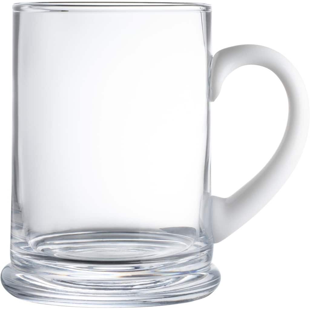 Majestic Gifts Inc. European 24 oz. Glass Mug with white handle