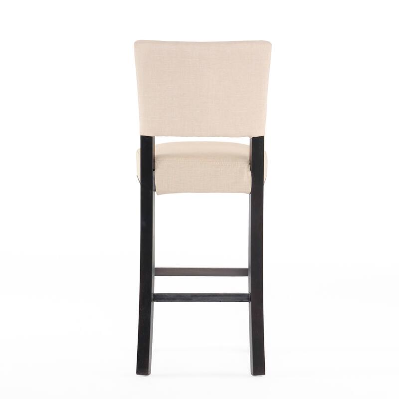 Mayfield Contemporary Linen Barstool (Set of 2) by Christopher Knight Home - 22.25" D x 18.50" W x 44.50" H