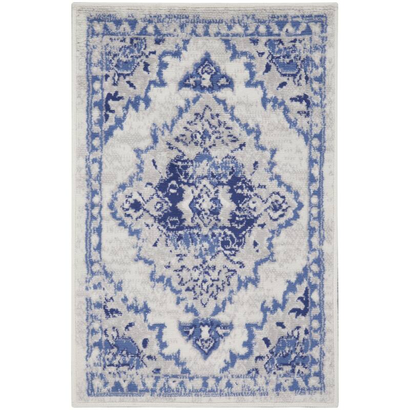 Power Loomed Floral Stain Resistant Area Rug - 36' X '24' X '0.39