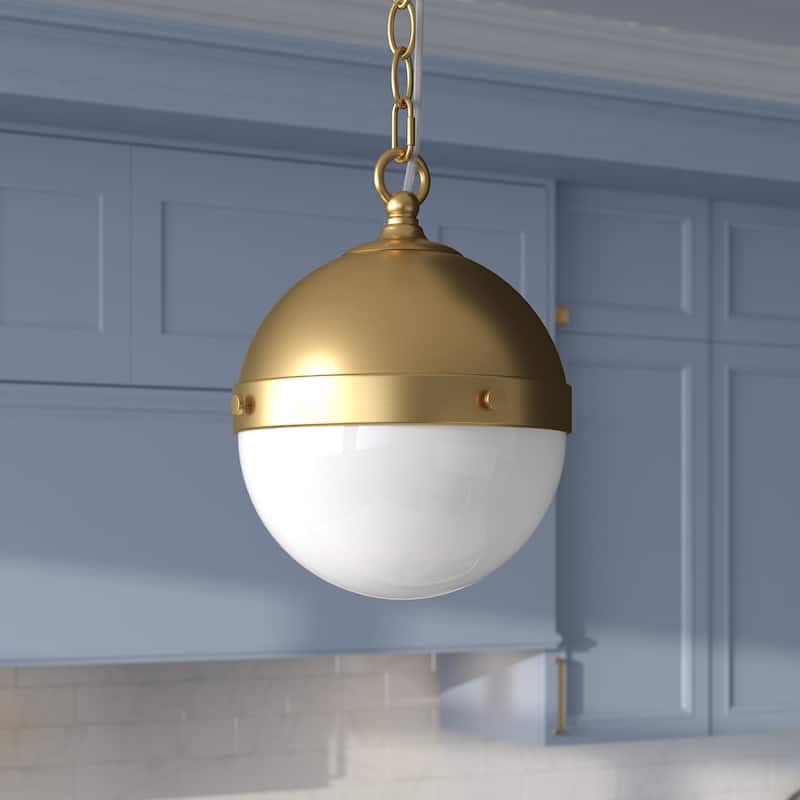 Aurora 9" Wide Pendant with Glass Shade - 9" Wide