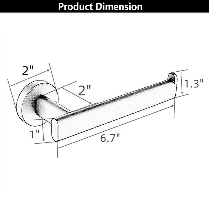 Wall Mount Toilet Paper Holder Stainless Steel Tissue Roll Holder - Gunmetal