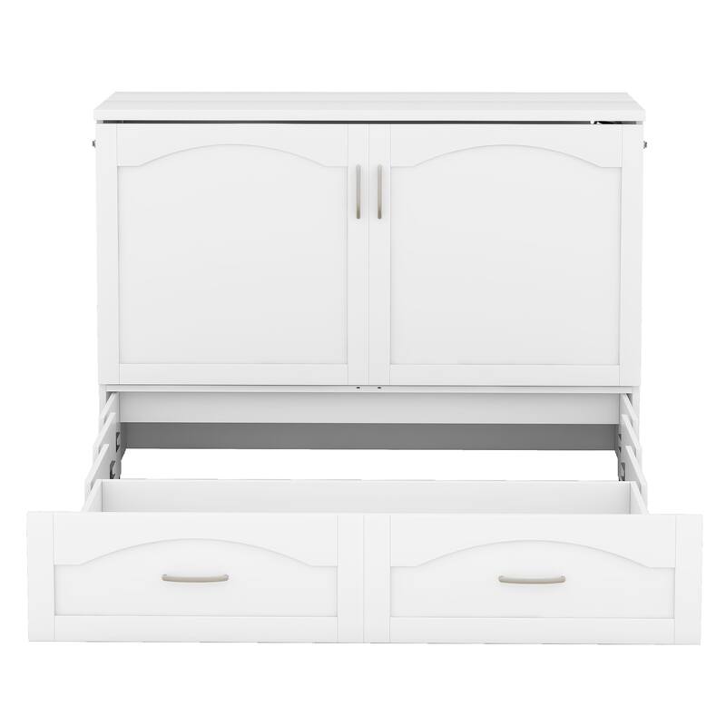 Full Size Murphy Wall Bed with drawer and Sockets and USB Ports
