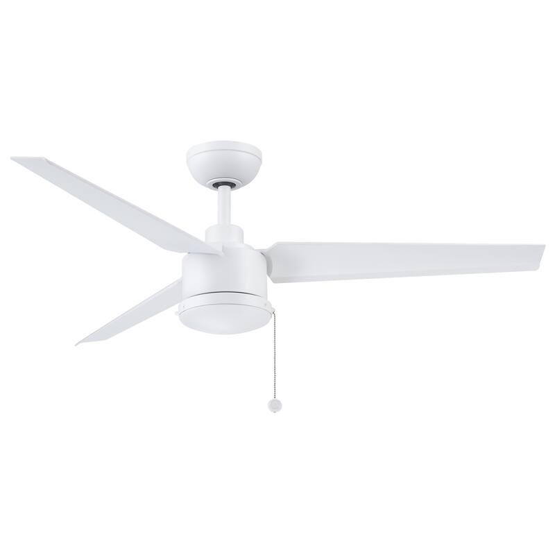 PC/DC 52 inch Indoor/Outdoor Ceiling Fan with Matte White Blades - Matte White