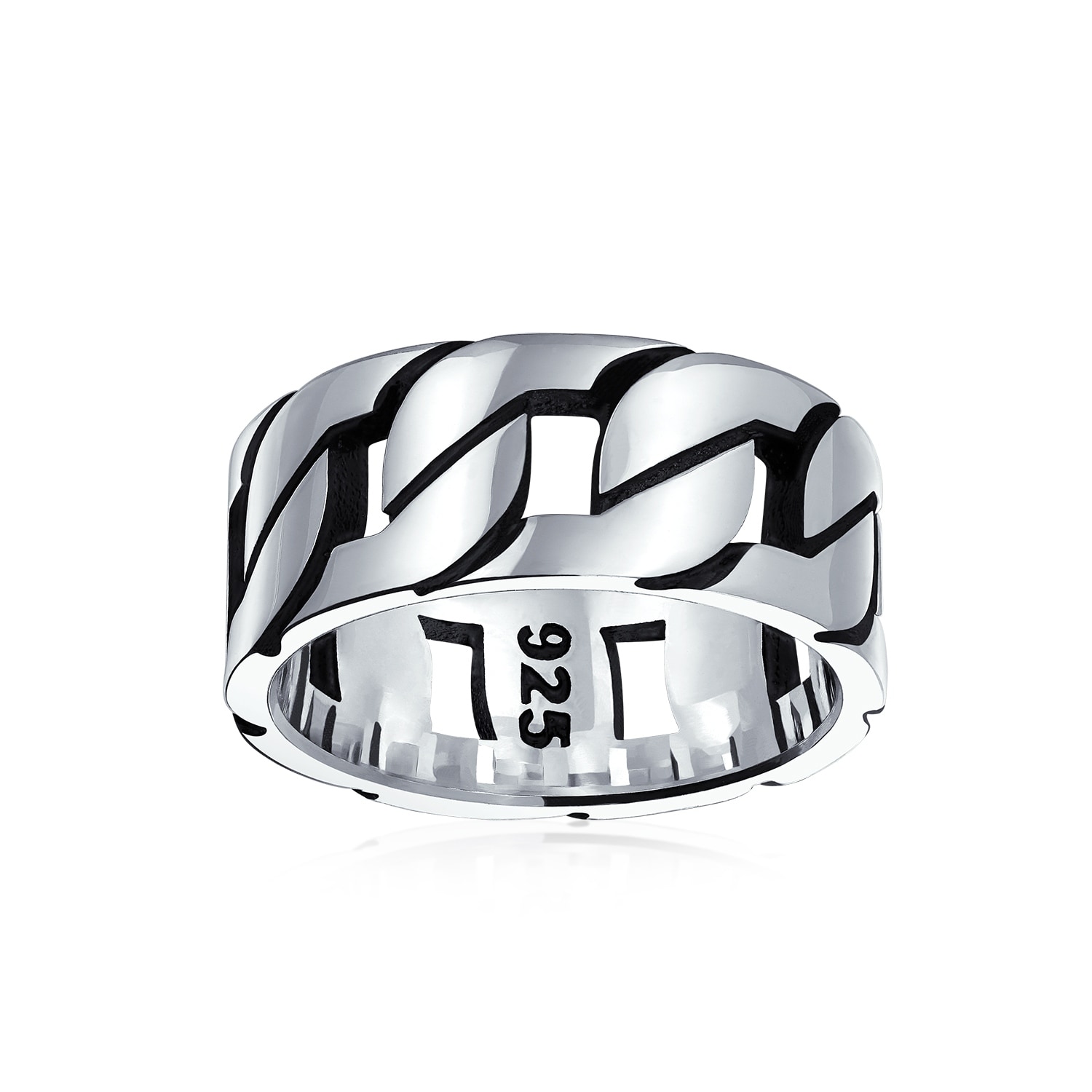 Best Birthday Gift Titanium Flat 8mm Sterling Silver Inlay Brushed Band