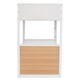 preview thumbnail 93 of 93, Teddy Fleece Loft Bed with Foldable Study Table, 4 Storage Drawers and Shelves Wood High LoftBed Frame for Bedroom