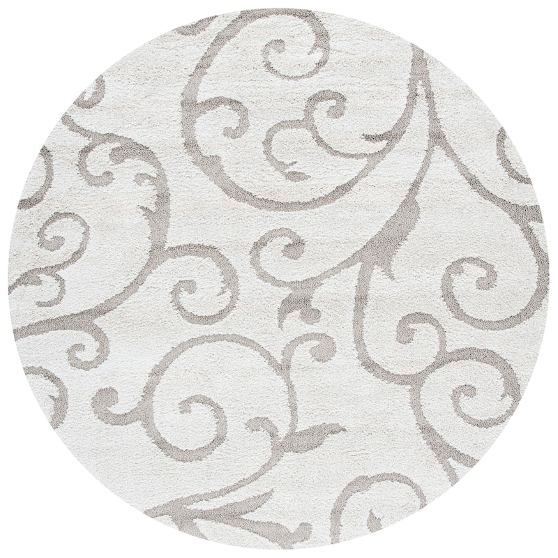 SAFAVIEH Florida Shag Shahin Scroll 1.2-inch Thick Textured Rug